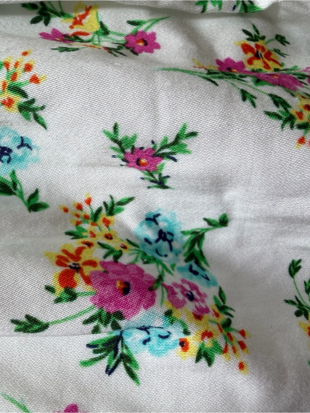 For Love And Lemons White  dress with Multicolor Floral Trim - Picture 10 of 13